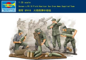 Trompetista TU-00426 1/35 Alemán sFH 18 Obús de Campo Pistola Tripulación "Amo Suministrado" - Imagen 1 de 1
