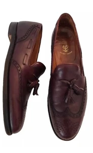 Brooks Borthers x Alden 40 C Tassel Loafers Wingtip Leather Shoes 1216 E0768 - Picture 1 of 13