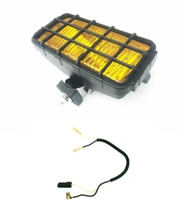 Nebelscheinwerfer H3 Halogen Gelb 12/24V Zusatzscheinwer 195x95x82 mm Kabelbaum  - Bild 1 von 12