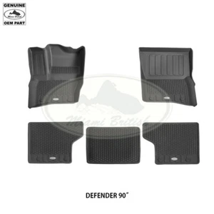 TAPETES DE GOMA LAND ROVER NEGROS DEFENDER 90"" VPLES0548 FABRICANTE DE EQUIPOS ORIGINALES - Imagen 1 de 1
