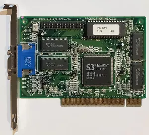 STB PowerGraph 64V 1.3 2MB PCI VGA Video Accelerator, 1X0-0360-309 VIDPCI009ABWW - Picture 1 of 3