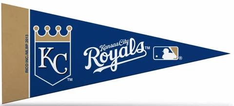 Kansas City Royals Felt Mini Pennants, 4" x 9" - Licensed by Rico - Made In USA Cover