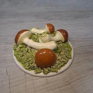 Decoración de cocina vintage de cerámica con setas 4,5" - Imagen 1 de 6