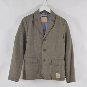 Marc O Polo Women's Twill Blazer Jacket Size 164 Gray Three-Button Retro Vintage - Picture 1 of 6