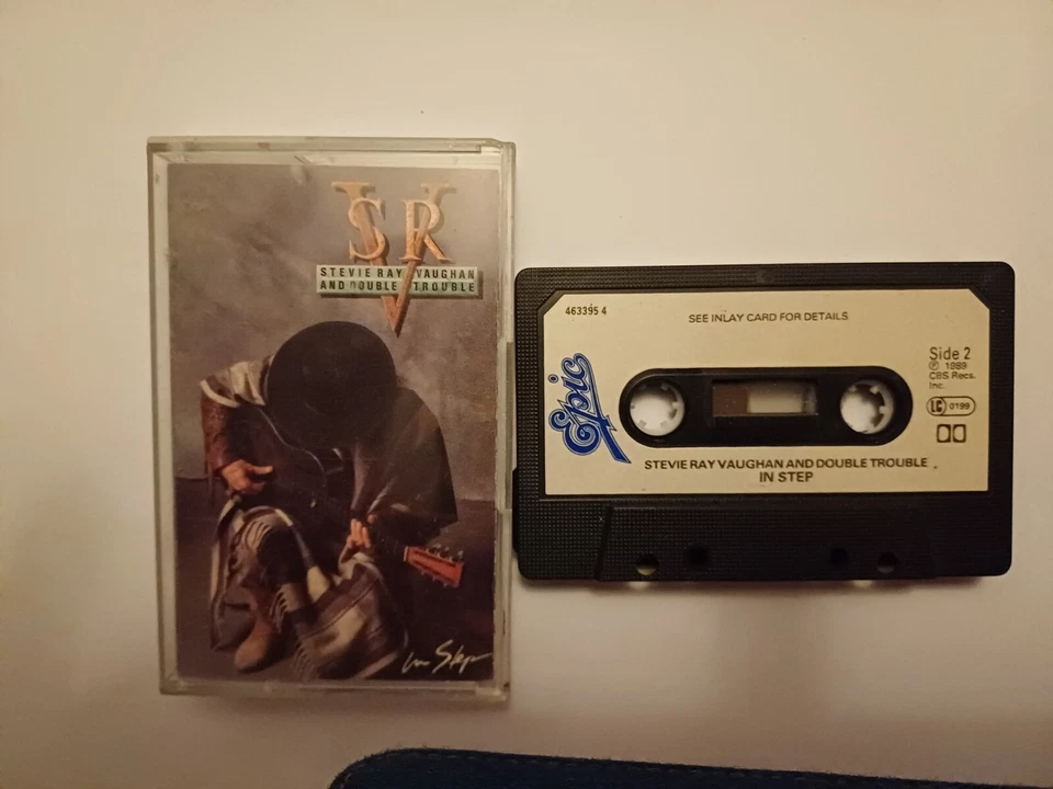 STEVIE RAY VAUGHAN - In Step - CASSETTE EPIC 45024 - 1989 - Rock Blues Guitar   - Image 1 of 1
