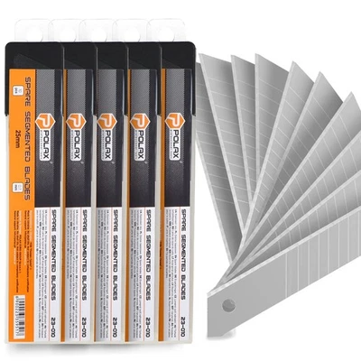 50x Abbrechklingen 25 mm Ersatzklingen Cuttermesserklingen Teppichmesser Klingen - Bild 1 von 4