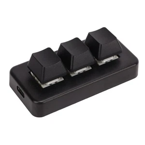 Mini-Tastatur Mit 3 Tasten Und USB-Kabel Benutzerdefinierter Tastaturprog❀ - Afbeelding 1 van 22