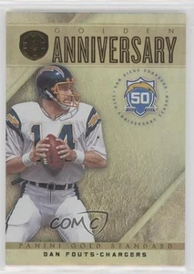2011 Panini Gold Standard Golden Anniversary /299 Dan Fouts #15 HOF - Foto 1 di 4