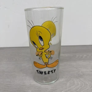 Vaso de beber vintage 1998 Piolín estampado por todas partes restaurante Warner Bros Looney - Imagen 1 de 3
