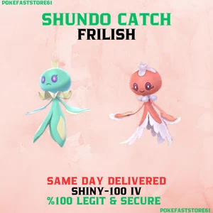 Pokemon Go Frilish  Shundo Catch✨Shiny - 100 iv✨Same Day Delivered✨Jellicent - Picture 1 of 1