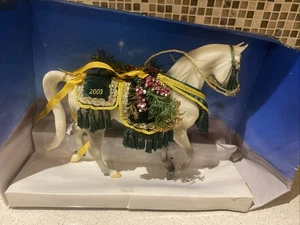 Retired Breyer Silent Knight 2003 Christmas Holiday SR #700403 Khemosabi mold - Foto 1 di 4
