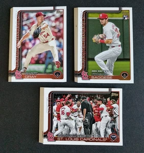 2025 Topps ~ Juego de 30 cartas del equipo de los Cardenales de San Luis ~ Serie 1 y 2 con actualización - Imagen 1 de 4