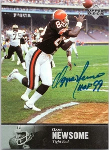 Ozzie Newsome signiert 1997 Upper Deck Legends Cleveland Browns HOF - Bild 1 von 2