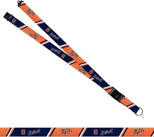Detroit Tigers Lanyard Keychain Double Sided Breakaway Safety Design Adult 18... - Picture 1 of 7