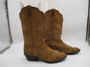 Ariat Light Brown Leather Cowgirl Western Boots Womens Size 9 B Style 15713 - Picture 1 of 10