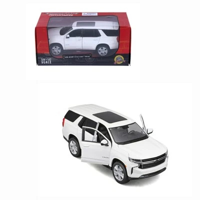 38533 BY Maisto 2021 CHEVROLET TAHOE. 1:26 SCALE. WHITE COLOR.  - Image 1 of 4