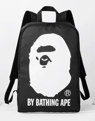 Mochila BAPE A Bathing Ape Logotipo Cabeza de Mono Mochila Negra Regalo Japón Limitado Foto 1 de 4