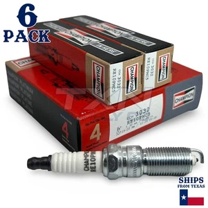 Champion 3032 Platinum Spark Plugs RE10PMC5 - 6 Pack - Picture 1 of 5