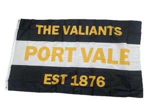 Port Vale FC Flagge 5 Fuß mal 3 Fuß - Shirt Schal Abzeichen Poster Aufkleber Mütze - Bild 1 von 1