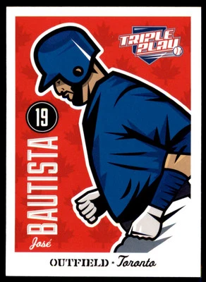 Jose Bautista Panini Triple Play #86 Toronto Blue Jays Foto 1 de 2