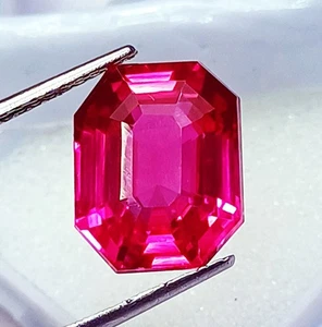 Radiant Cut 13.70 Ct Natural Pink Sapphire Shape Loose Gemstone Certified - Picture 1 of 7