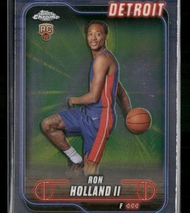 2024-25 Topps Chrome #133 Ron Holland II Detroit Pistons Rookie - Picture 1 of 2