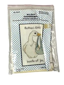 mini motif GOOSE BUMPS counted cross stitch bundle of joy baby GB8 - Picture 1 of 2