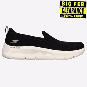 Skechers Go Walk Flex Womens Casual Fashion Slip-On Comfort Trainers Black