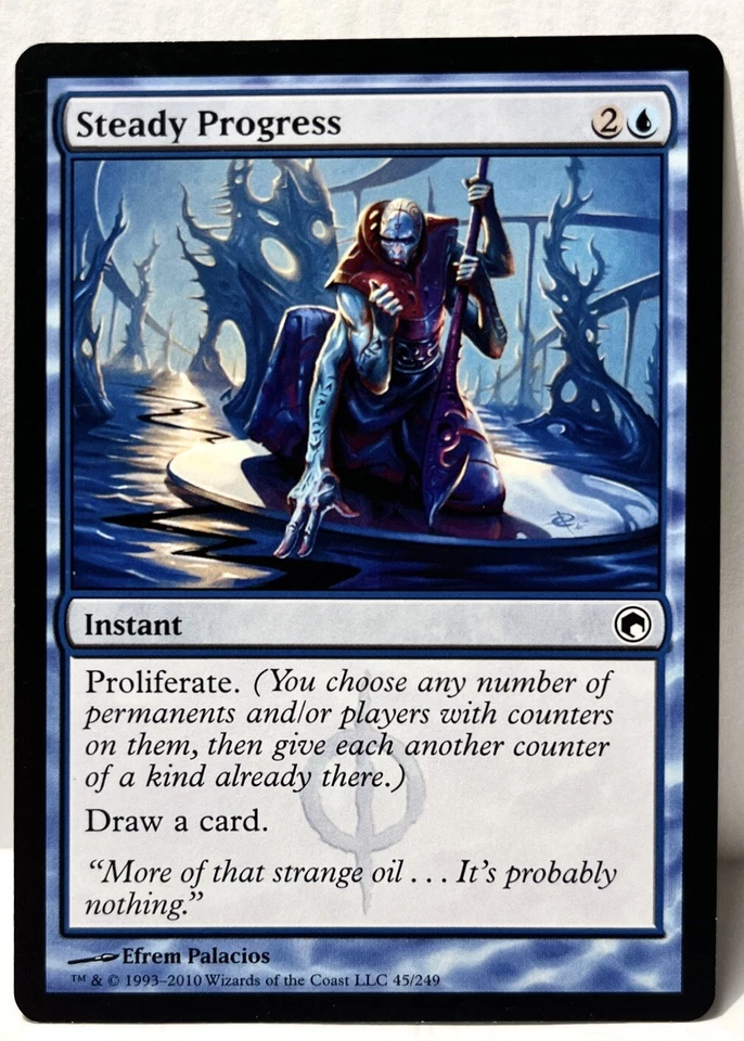 MTG| Steady Progress | MtG Magic Scars of Mirrodin | #45 | Regular| NM - Image 1 of 2