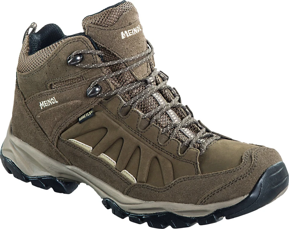 Meindl Nebraska Lady Mid GTX Wanderschuhe Damen In dunkelbraun Größe 42