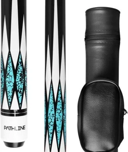 PLN Pool Cue Kit - 58 inch Canadian Maple Billiard Stick and 21oz, Blue - Picture 1 of 6