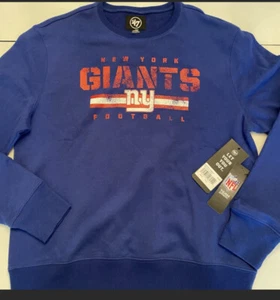 New York Giants Logo 47 Marke Rundhalsausschnitt Sweatshirt NFL Fußball NEU GR. L - Bild 1 von 4