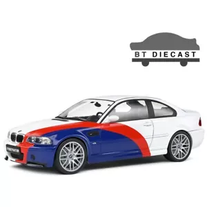 SOLIDO 2000 BMW E46 M3 STREETFIGHTER 1/18 DIECAST MODEL CAR WHITE S1806505 - Picture 1 of 6