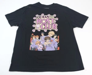 Ouran High School House Club Black Graphic T-shirt Size 2 XL - Picture 1 of 6