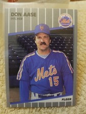 1989 Fleer Update #U-100 DON AASE New York Mets The All Star Break BASEBALL card
