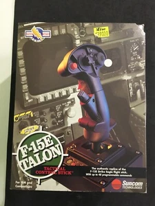 SUNCOM F-15E TALON TACTICAL CONTROL STICK VINTAGE PER PC MSDOS WINDOWS 95 NUOVO - Bild 1 von 8