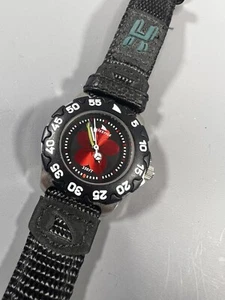 Damen Freestyle Shark Taucheruhr schwarzes Zifferblatt drehbare Lünette 33 mm rote Blume - Bild 1 von 8