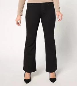 Liverpool Los Angeles Gia Glider Pull On Bootcut Jean Womene Size 4 Black Rinse - Picture 1 of 20
