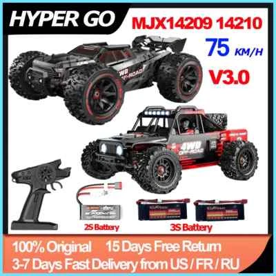 Hyper Go MJX 14209 14210 V3.0 1/14 RC Car Brushless 2.4G Remote Control 4WD - Image 1 of 4