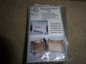 Daisy House Dollhouse Accessory Wood Magazine Rack Kit DAS906 NIP - Picture 1 of 1