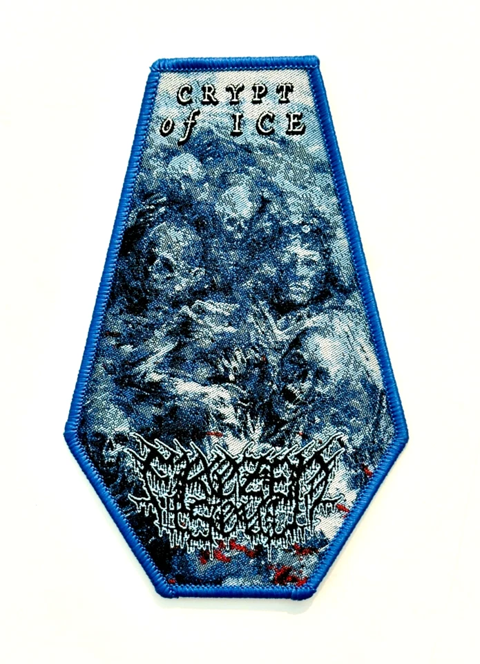 Frozen Soul - Cripta de Hielo PÚRPURA Frontera Licencia Parche Tejido AGOTADO Directo Foto 1 de 1