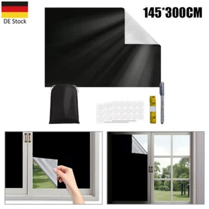 145CM×3M Statische Verdunkelungsfolie für Fenster, lichtundurchlässig, UV Schutz - Bild 1 von 12