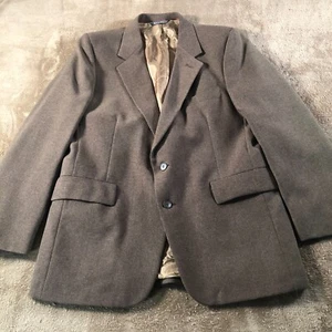 Vintage Levis Action Suit Mens Business Class Sportscoat Blazer 44R Brown USA - Picture 1 of 18