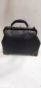 Borsa medica dottore antica vintage in pelle - Foto 1 di 8