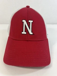 Nebraska Cornhuskers Huskers Red White Fitted Hat Cap - Picture 1 of 7