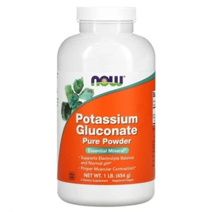 Gluconato de potasio Now Foods 100 % puro en polvo, 454 g - Imagen 1 de 2
