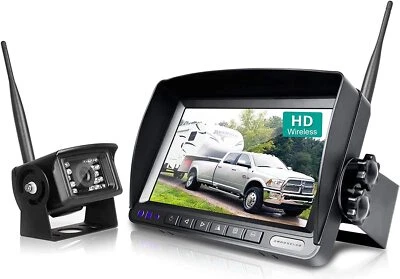 Wireless Backup Camera System Rear View Camera 7" HD 1080P Monitor Waterproof - Image 1 of 4