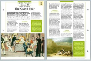 The Grand Tour - 1727-1760 Hanoverians Atlas Kings & Queens Of GB Maxi Card - Picture 1 of 1