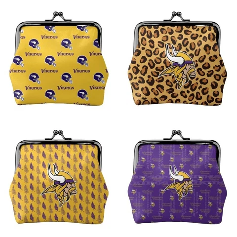 Minnesota Vikings Fans Mini Coin Purse Change Purse Coin Bag Women's Wallet Cover