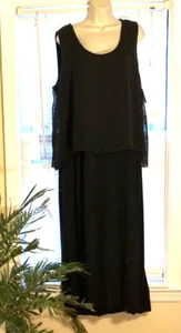NWT Alfani XL sleeveless long evening dress bead accents formal NEW 24-096-1 - Picture 1 of 10